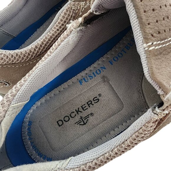 Dockers Leather Casual Slip-On Loafers Boat Shoes Tan Beige Men's 8 - Picture 6 of 10